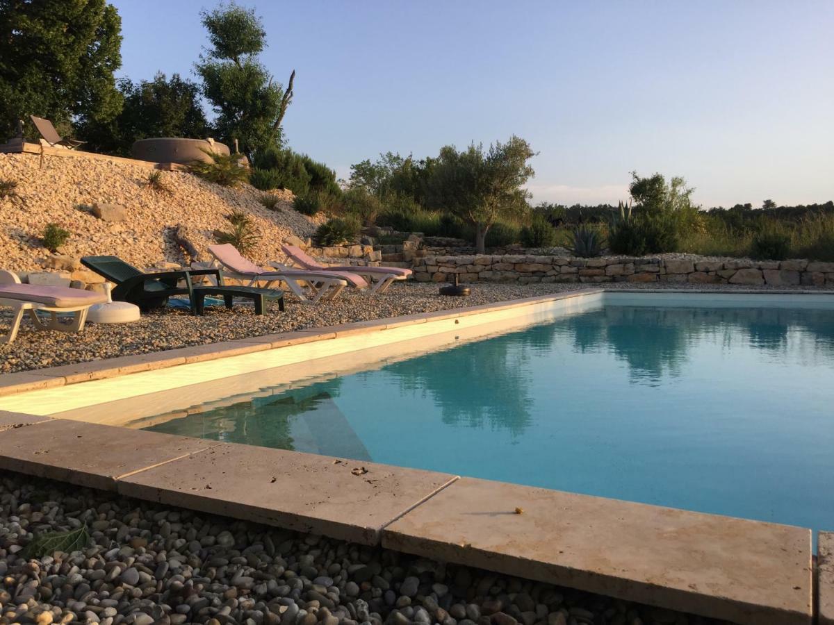 Les Agaves Piscine Panoramique Vue Exceptionnelle Bed and Breakfast Grospierres Εξωτερικό φωτογραφία